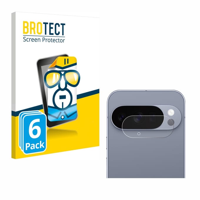 BROTECT - Screenprotector voor Google Pixel 10 Pro (ALLEEN Camera Lens) - Folie Beschermfolie transparant 6 Stuks