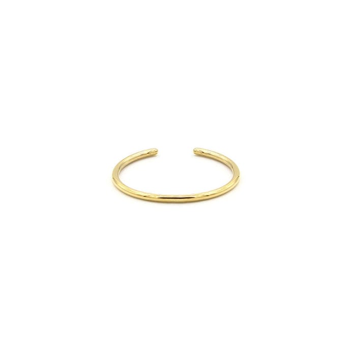 Mint15 Verstelbare ring smal 'Tiny stacking ring' - Goudkleur RVS/Stainless Steel