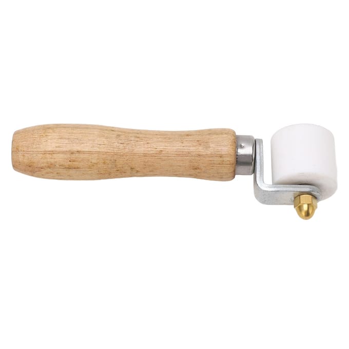 Penny Roller 280 graden Hittebestendig 32 mm Diameter 28 mm Breedte Hoek Behangnaad Roller beige