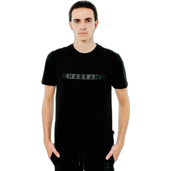 T-shirt met ingelijst logo Chabrand