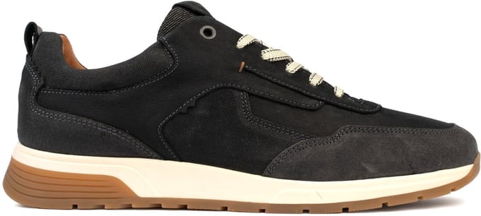 Bufflox berlin sneakers heren zwart nubuck