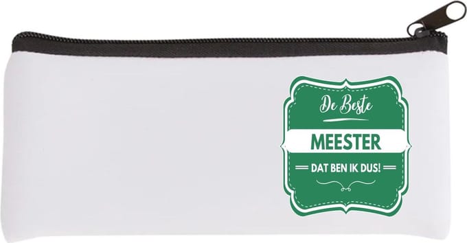 Akyol - de beste meester Etui - Meester - beste meester - school - verjaardagscadeau - afscheidscadeau - 20 bij 9 cm