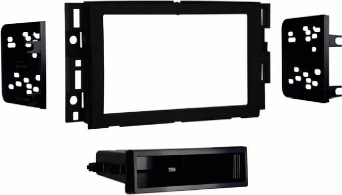 2-DIN Paneel geschikt voor GMC/Suzuki/Chevrolet/Hummer - Kleur: Zwart (METRA)