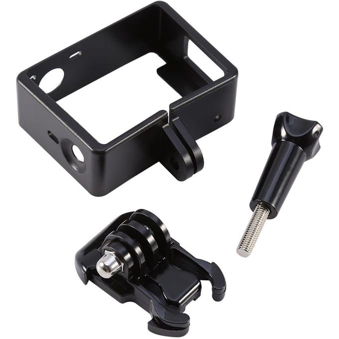 1 pcs Black Standard Side Border Frame Housing Case Mount Stand For GoPro Hero 4 3 Camera black