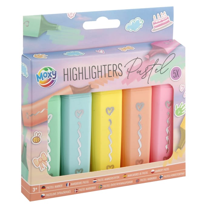 Creative Craft Group Highlighters 4 pcs pastel colors