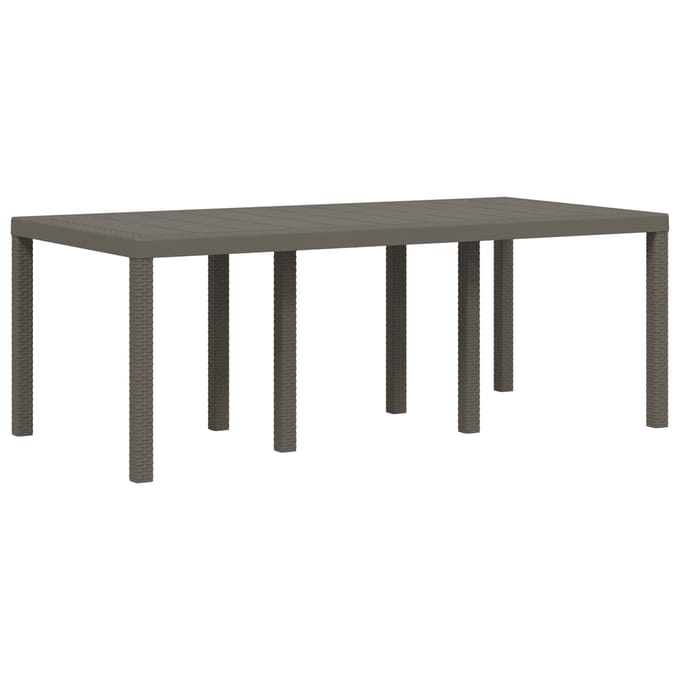 vidaXL - Tuin - Eettafel - Set - 9 - st - Lichtgrijs - en - Taupe - PP