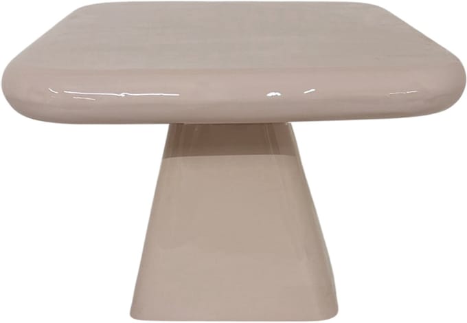 by Mooss - Enamel - Salontafel - Beige - Small - 36.00 x 36.00 x 35.00 cm - Hoogglans - Metaal