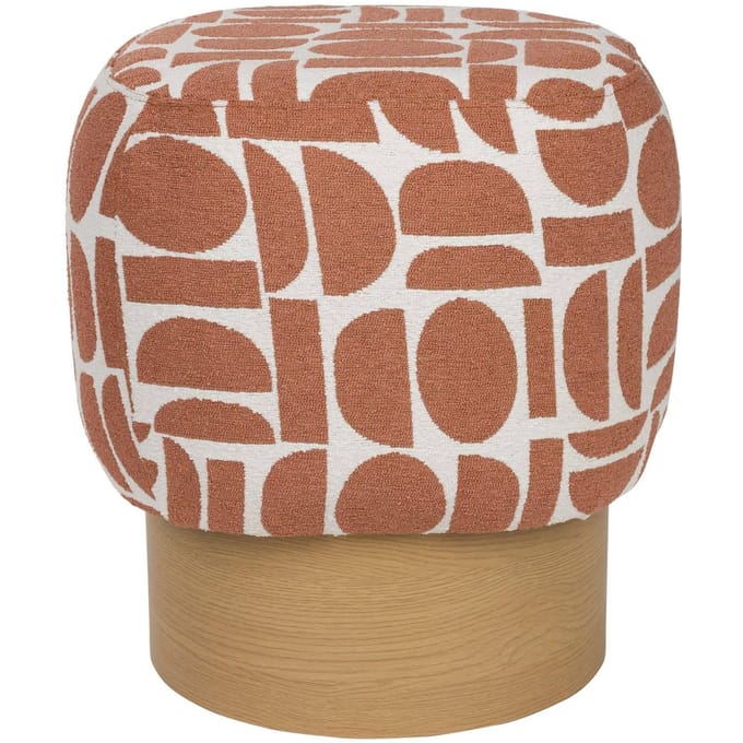 Housecraft Living Cyril Poef/ Krukje Vierkant Terra Rood