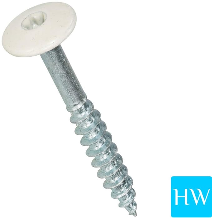 Schroef voor Trespa - wit rvs - 4.8 x 60 mm - extra lang (10 stuks)