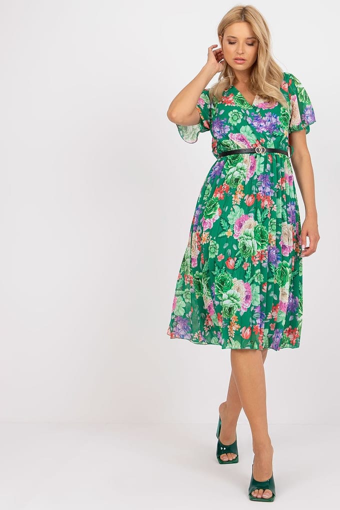 Botanical Mood Dress - Dunkelgrün / Einheitsgröße