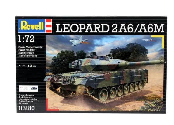 Revell Modelbouwpakket Militaire voertuigen - 03180 Leopard 2 A6/A6M Tank Plastic - 1:72 - Modelbouw