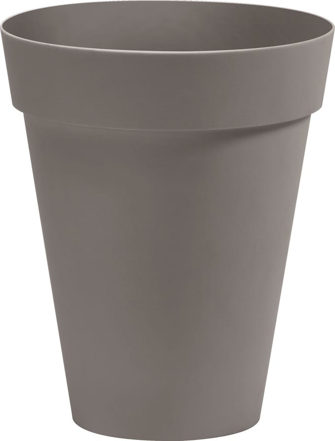 Bloempot Buiten Hoog Rond Arke Slim 33cm TAUPE Nicoli