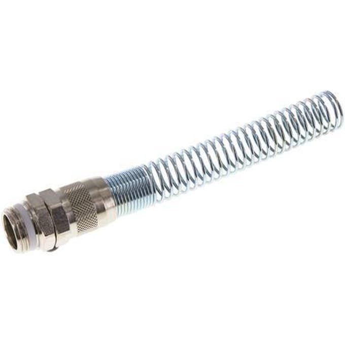 15x12 & G1/2'' Vernikkeld Messing Rechte Opsteekkoppeling Buitendraad PTFE Buigbescherming