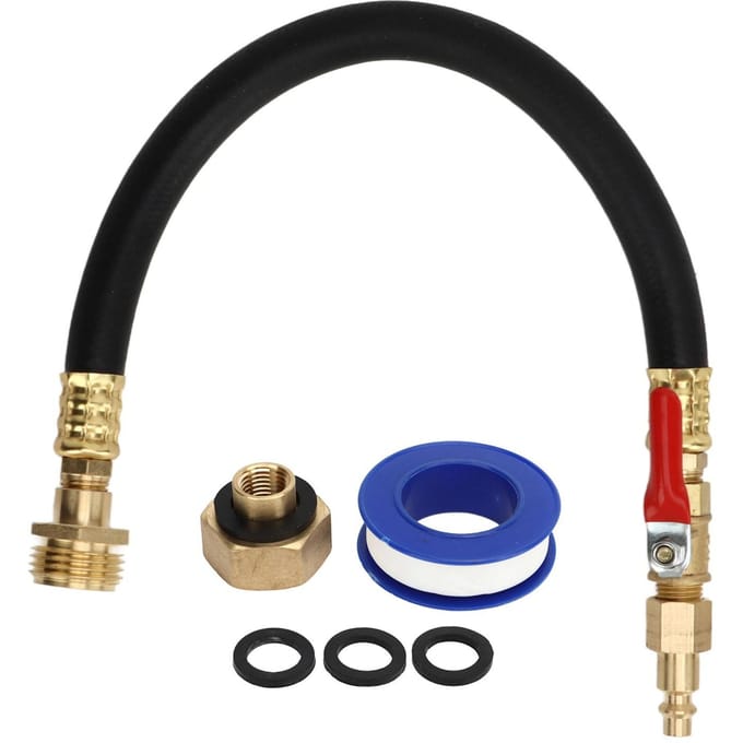 Tuinslang Adapter RV Vorstbescherming Combo Kit met 1/4 US Snelkoppeling Winterklaar Maken Sproeier black