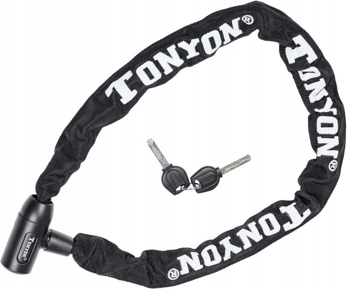 Tonyon TY759 Fietsketting 1200mm Zwart - Robuuste Fietsbeveiliging