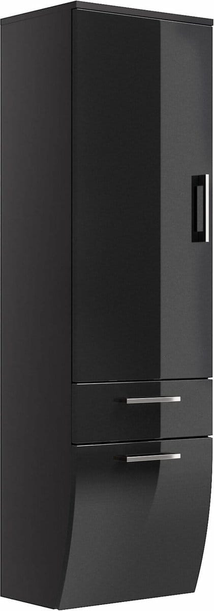 Badkamer kolomkast Ilse Antraciet - Breedte 40 cm - Hoogte 134.5 cm - Diepte 30 cm