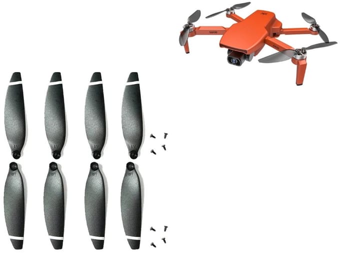 LUXWALLET Drone Propellers – Geschikt voor De LUXWALLET SkyVortex Drone – Drone Accessoires – Zwart