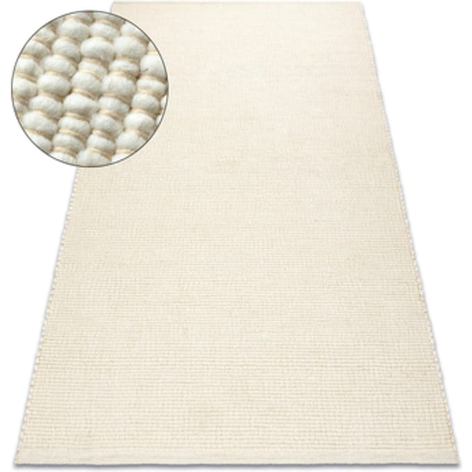 Kleden Rugsx NEPAL 2100 naturel, crème tapijt - wollen, 60x100 cm