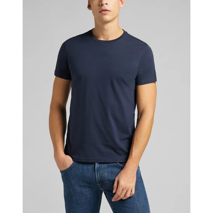 Lee 2 Units T-shirt Met Korte Mouwen Grijs M Man