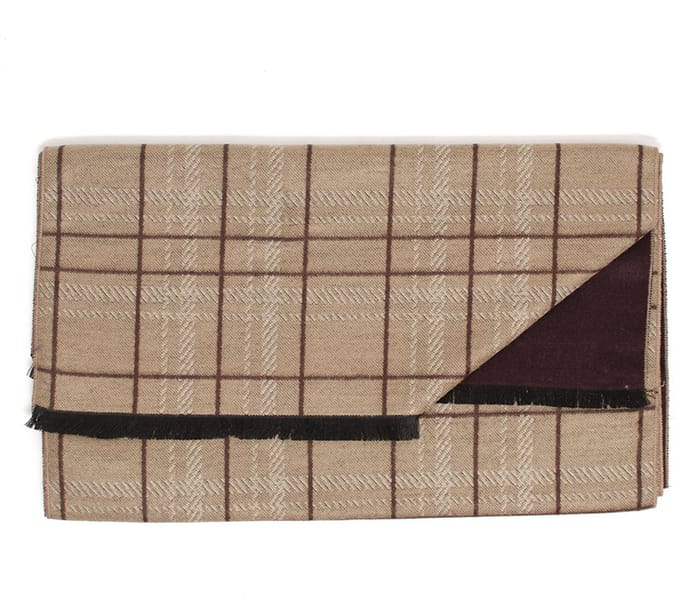 BISTIE Plaid double face viscose scarf Brown (TRSCHE195 - 400)