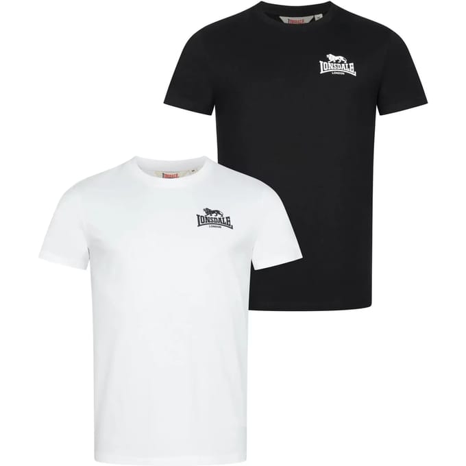 Lonsdale T-Shirt Blairmore T-Shirt regular fit dubbelpak