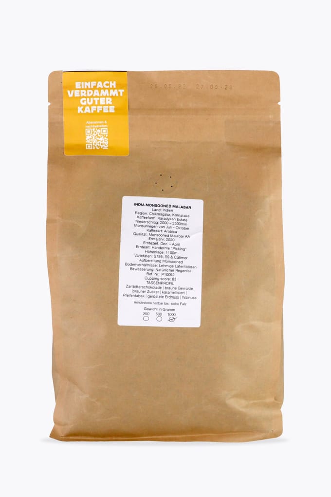 Coffee Pirates India Monsooned Malabar 1kg