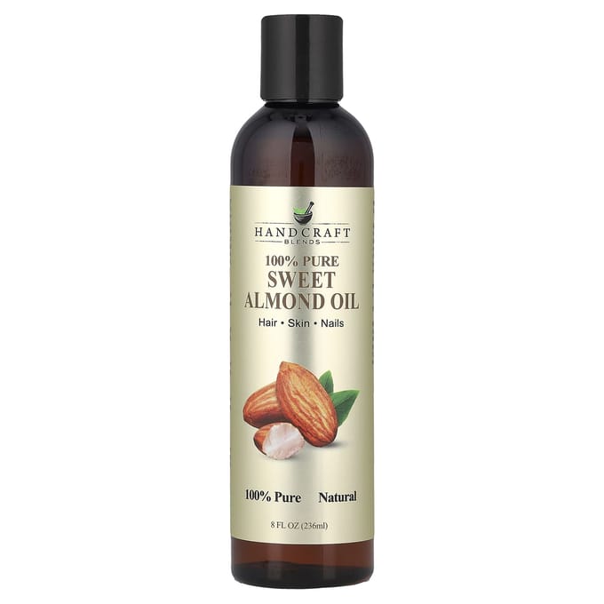 Handcraft Blends, 100% Pure Zoete Amandelolie, 236ml (8 fl oz) beige