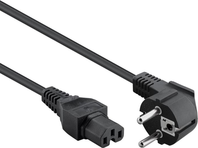 Schuko naar C15 apparaatsnoer - 3 meter - Zwart - Allteq