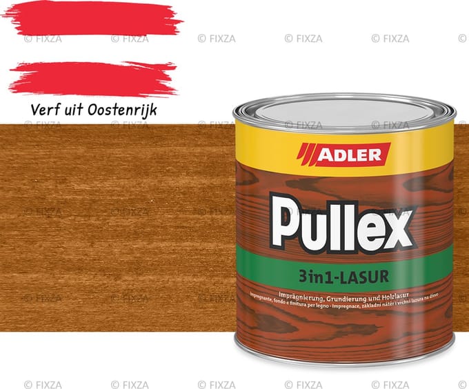 ADLER Pullex 3in1-Lazuur Cube, bruine beits 2,5 liter