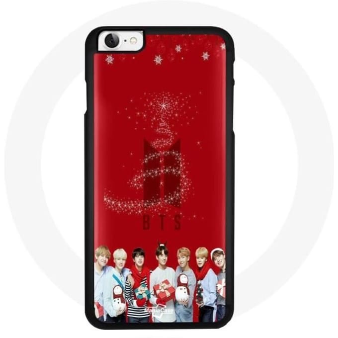 Coque pour Iphone 7 BTS Bangtan Garçons Fond Rouge Cadeau de Noël 2023