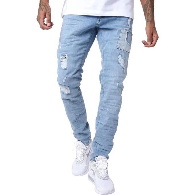 Skinny jeans met opgestikte inzetstukken Project X Paris