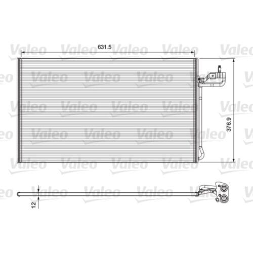 Condensator, airconditioning VALEO 814322