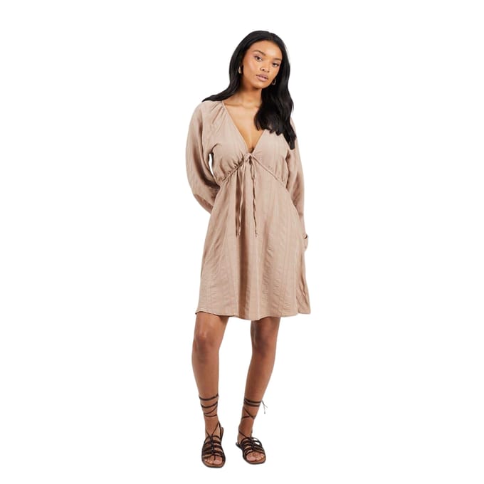 Brave Soul Dames/Dames A-lijn Mini Jurk (Taupe)