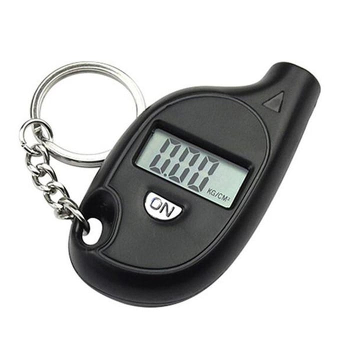 Digitale Bandenspanningsmeter Band Band Luchtpomp Drukmeter LCD-scherm 5-150 PSI Auto Uitschakeling PSI KPa zwart