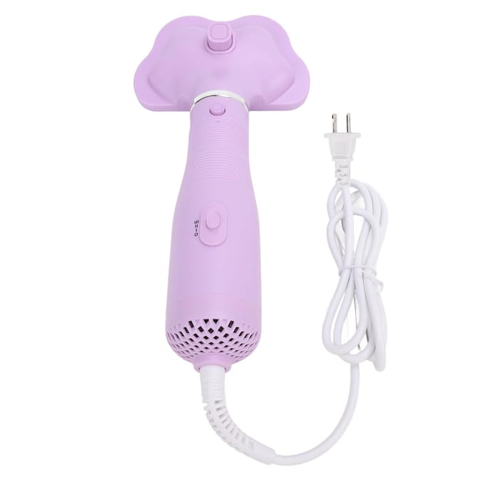Huisdier Föhn met Slicker Borstel Kam 600W Instelbare Temperatuur Draagbare Hond Föhn Paars white