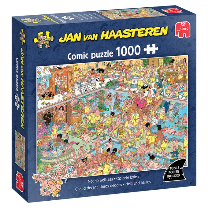 Jumbo Jan Van Haasteren Puzzel Not so wellness, 1000st Bordspellen Volwassenen puzzels