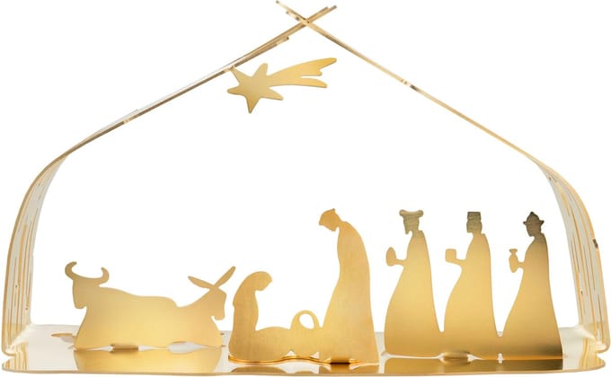 Alessi Bark Crib Kerststal Woondecoratie Goud