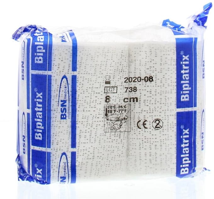 Diversen Biplactrix gipsverband 3m x 8cm 2 Stuks