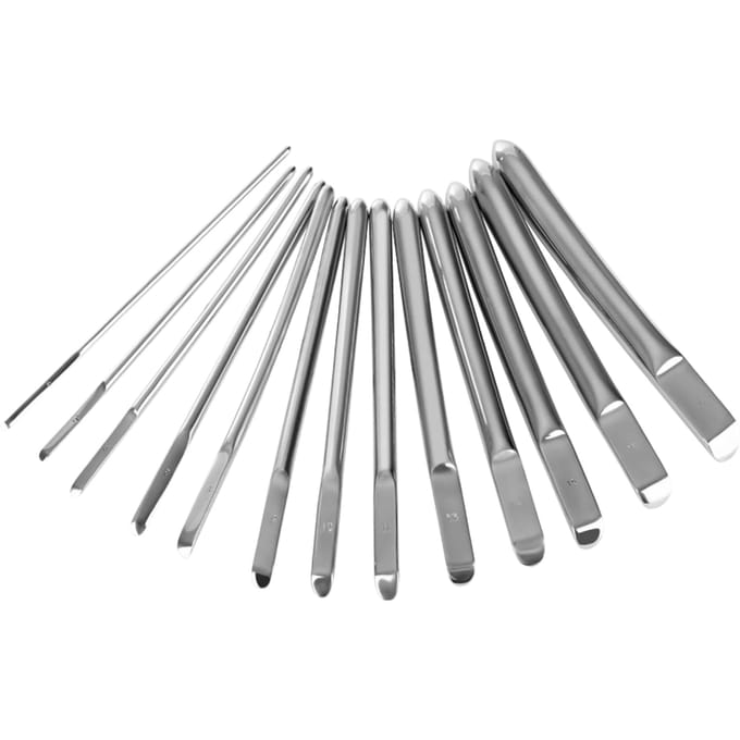 Rimba - Dilator/sound Set RVS (14 Stuks) In Luxe bewaar etui
