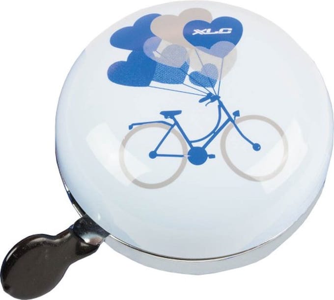 XLC Fietsbel Bicycle Ding Dong - 83MM - Wit/Blauw - DD-M09