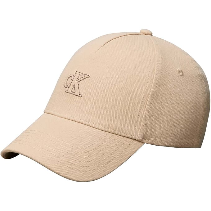 Calvin Klein Canvas W/embossed Cap Desert Taupe Maat: OS | Hoeden Outlet | Dames | Beige