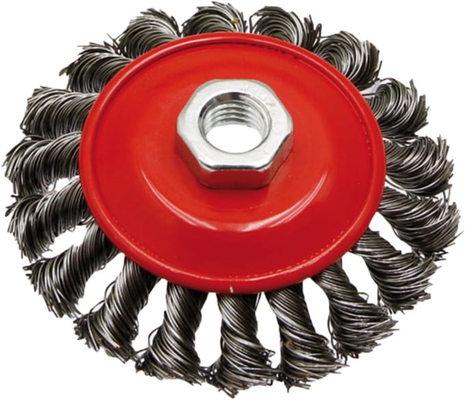 KS TOOLS - Kogelvormige Draadborstel - 115 mm - 0,5 mm
