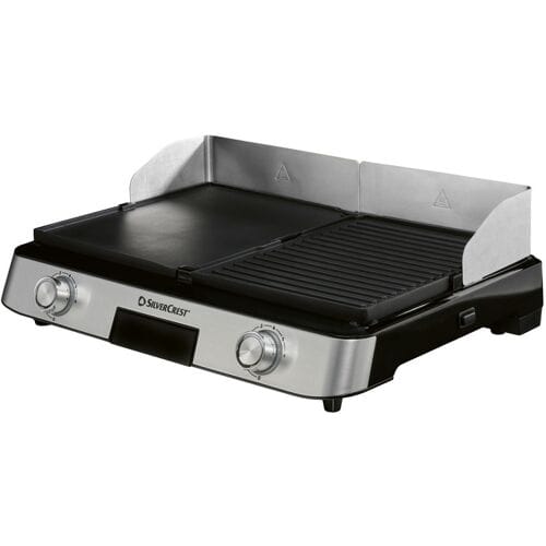 SILVERCREST Tafelgrill met 2 grillzones, 2000 W