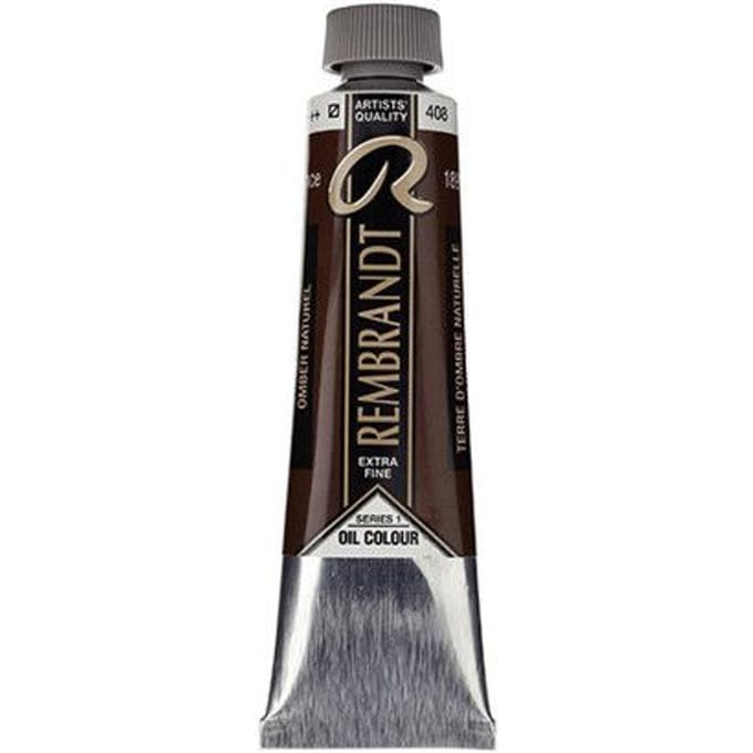 Olieverf - Rembrandt - RAW UMBER - 40ml - Bruine kleur - Lichtechtheid