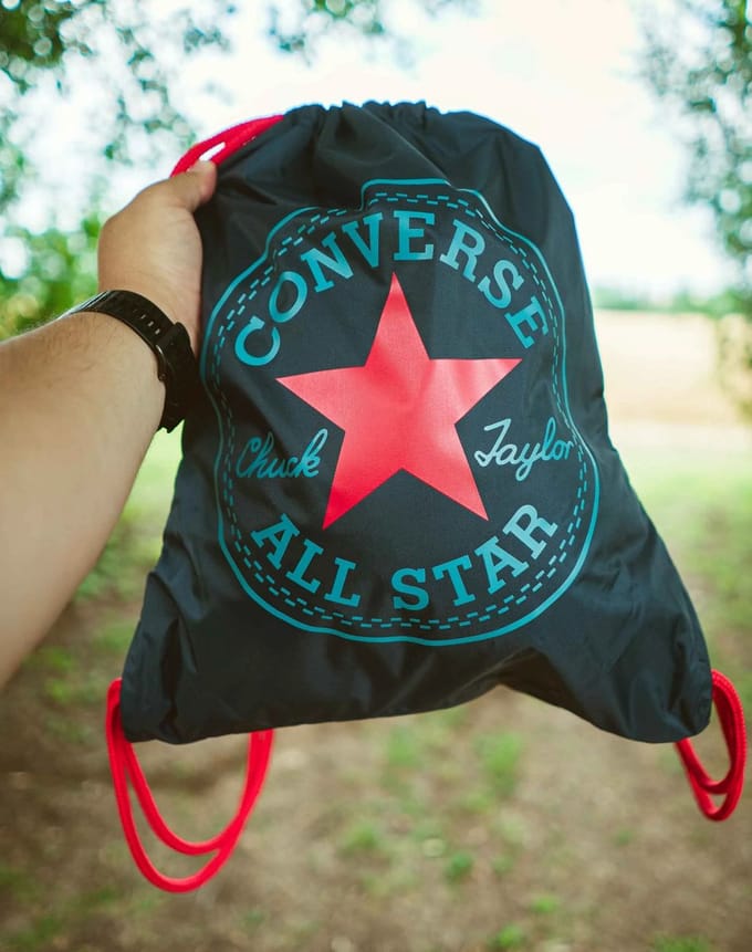 Gymtas Converse Cinch Bag Marineblauw