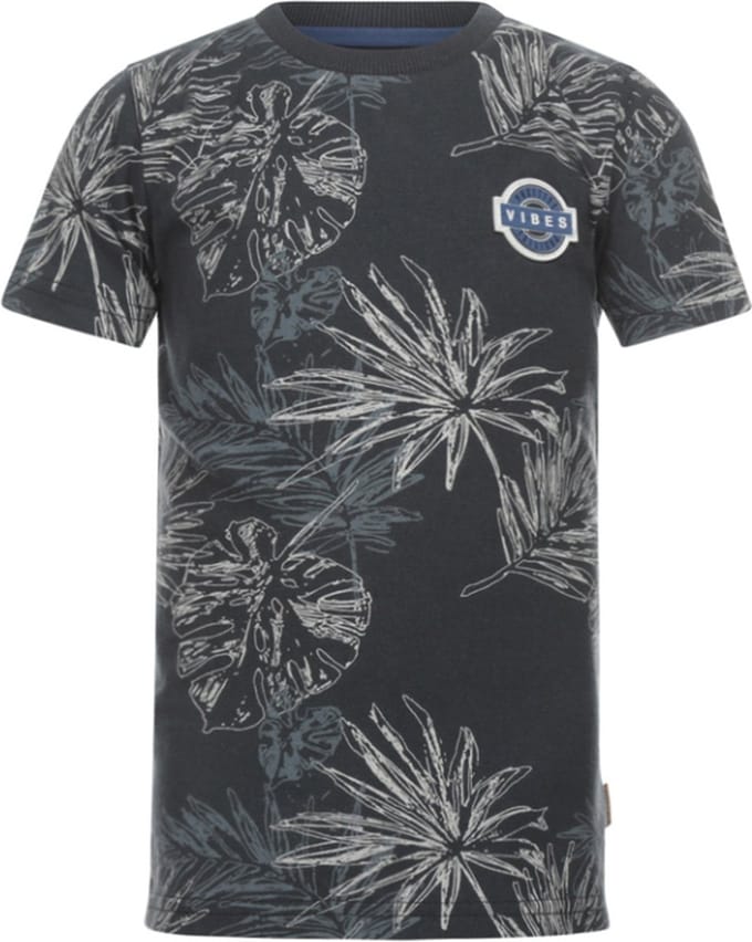 DJ Dutchjeans - T-shirt - Dark - Grey - Vibes - Maat 92