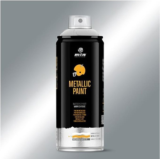 MTN metallic spuitverf - Aluminium- Ral 9006 - 400ml