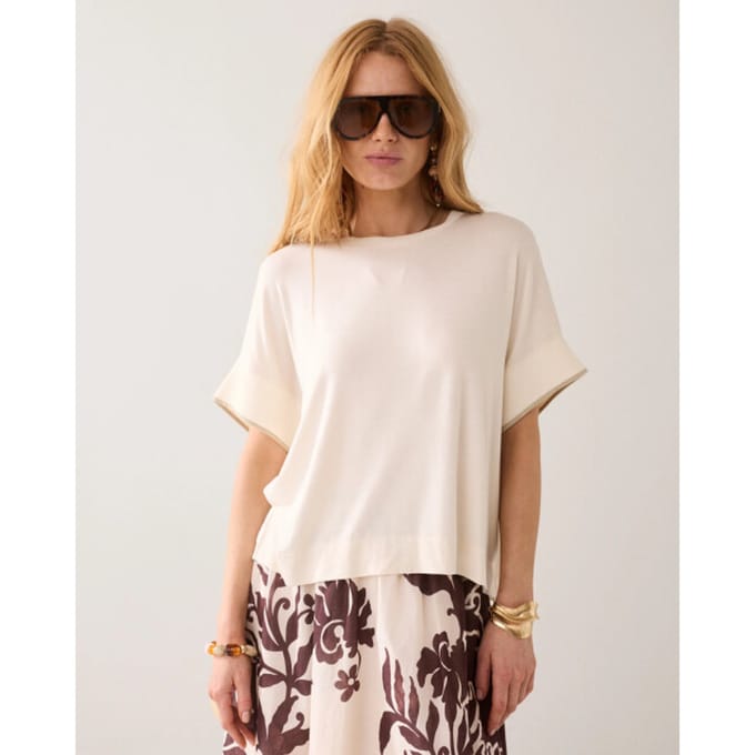 Summum 3s5326-30790 122 top boxy knit trims