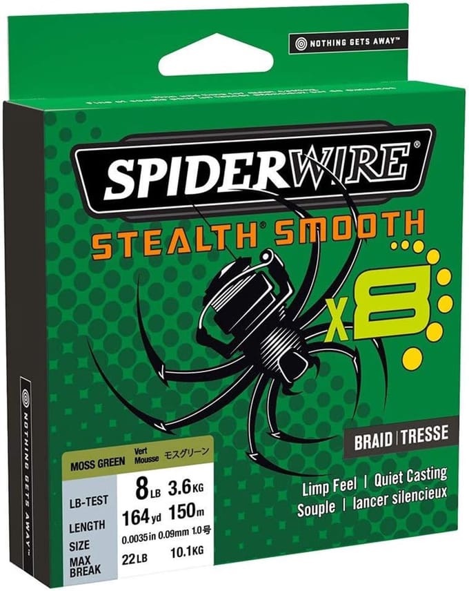 Spiderwire Stealth Smooth8 X8 PE Vislijn - 300m Gevlochten Lijn