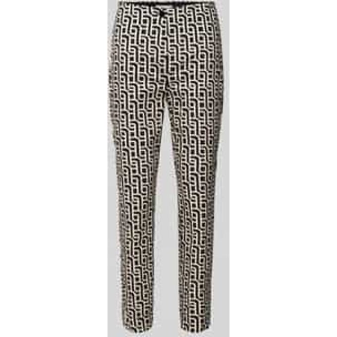 Slim fit stoffen broek met verkort model